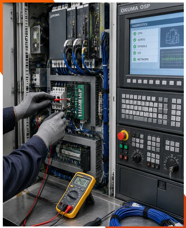 Ремонт систем ЧПУ Okuma OSP в Арсеньеве